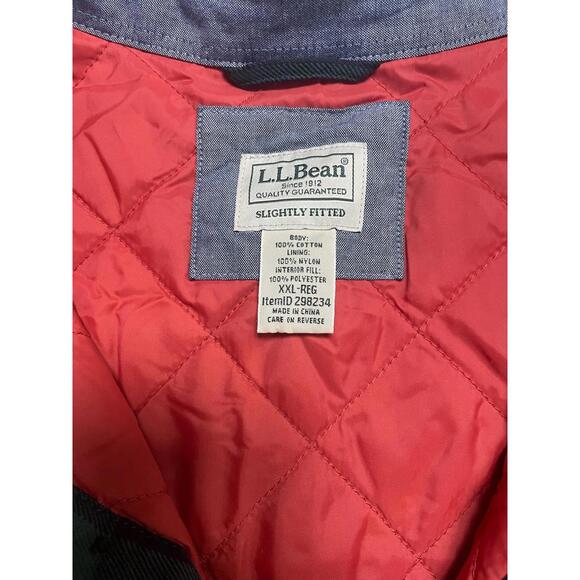 L.L.Bean Men's Quilted Jacket XXL Reg Slightly Fitted - Picture 2 of 4